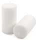 Oszlopgyertya szett 15 cm × Ø7.5 cm 4 db paraffinból fehér