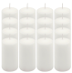 Oszlopgyertya szett paraffin 5×10 cm 16 db fehér