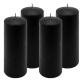 Gyertya készlet 4 db magasság 20 cm fekete