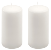 Oszlopgyerta készlet 2 db magasság 15 cm Ø 7,5 cm fehér