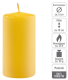 Paraffingyertya 10 cm 20 óra égési idő 16 db szett sárga
