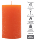 Gyertyakészlet rusztikus 12 db magasság 11,5 cm narancssárga