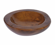 Tíkfa dísztál Ø 40 cm kézzel készített