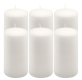 Paraffin gyertya 15 cm 65 óra égési idő 6 db fehér