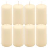 Paraffingyertya 10 cm 20 óra égési idő  8 db krém szín