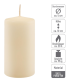 Paraffingyertya 10 cm 20 óra égési idő  8 db krém szín