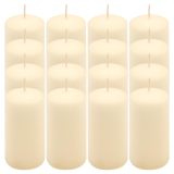 Paraffingyertya 10 cm 20 óra égési idő 16 db krém szín