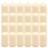Paraffingyertya 10 cm 20 óra égési idő 24 db krém szín