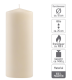 Paraffin gyertya 25 cm 30 óra égési idő 6 db krém szín