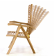 DIVERO Kerti szék összecsukható állítható 2 db