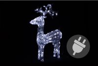 NEXOS Karácsonyi rénszarvas 120 LED 100 cm hideg fehér