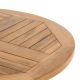 DIVERO összecsukható kerti körasztal tíkfából - Ø 80 cm
