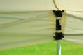 GARTHEN Kerti pavilon PROFI 3 x 3 m champagne + 4 oldalfal
