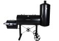 Kerti grill XXL mozdony külön füstőlővel