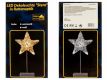 Karácsonyi csillag állvánnyal 40cm/10x LED - meleg fehér