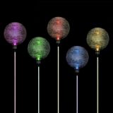 REMO kerti szoláris LED lámpa készlet, Garth – 5 db színváltó üveggömb