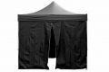 Két oldalfal PROFI kerti sátorhoz 3 x 3 m - fekete