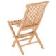 DIVERO Kerti szék összecsukható 4 db tíkfa