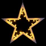 NEXOS Karácsonyi csillag 20 LED meleg fehér