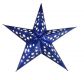 Karácsonyi dísz - papír csillag 45 cm - 10 LED, kék