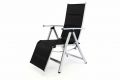 Kerti szék összecsukható DELUXE - fekete
