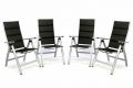 Kerti szék összecsukható 4db GARTHEN Black