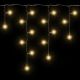 NEXOS Karácsonyi fényfüggöny 7,8 m 400 LED meleg fehér