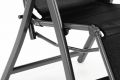 Kerti szék összecsukható DELUXE - fekete