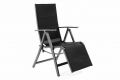 Kerti szék összecsukható DELUXE - fekete