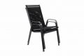 Kerti szék rakásolható 2 db GARTHEN Fekete