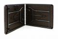 Összecsukható kerti asztal rattan design180 x 75 cm barna