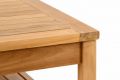 DIVERO Kerti bútor készlet 135 cm tíkfa lakkozott