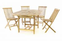 Kerti bútor készlet DIVERO® - tíkfa