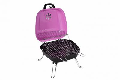 Faszenes hordozható grillsütő Garth BBQ Pink