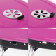 Faszenes hordozható grillsütő Garth BBQ Pink