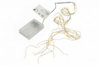 Akkuhoz való 2 db  fényhuzal szett 8 db Led meleg fehér