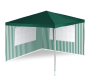 GARTHEN Kerti sátor zöld 3 x 3 m + 2 oldalfal