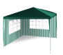 GARTHEN Kerti sátor zöld 3 x 3 m + 2 oldalfal