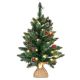 Karácsonyfa világítással NEXOS 30 LED - 60 cm
