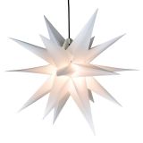 NEXOS Karácsonyi csillag időzítővel 1 LED 55 cm fehér