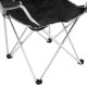Garthen Kempingszék összecsukható italtartóval fekete