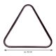 Műanyag biliárd háromszög, fekete 57,2 mm