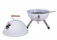 GARTHEN Faszenes mini grill kerek fehér