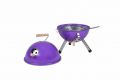 Faszenes grill kerek Mini BBQ Lila