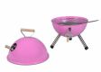 Faszenes grill kerek Mini BBQ Pink