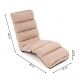 DIVERO Állítható nyugágy bézs színű