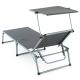 DIVERO Összecsukható kerti nyugágy tetővel XXL antracit