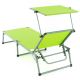 Összecsukható kerti nyugágy tetővel XXL - zöld világos