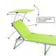 Összecsukható kerti nyugágy tetővel XXL - zöld világos