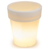 Napelemes növénytartó  3 LED meleg fehér